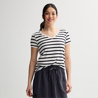 Women's Sonoma Goods For Life® Everyday Short Sleeve V-Neck Tee