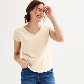 Women's Sonoma Goods For Life® Everyday Short Sleeve V-Neck Tee