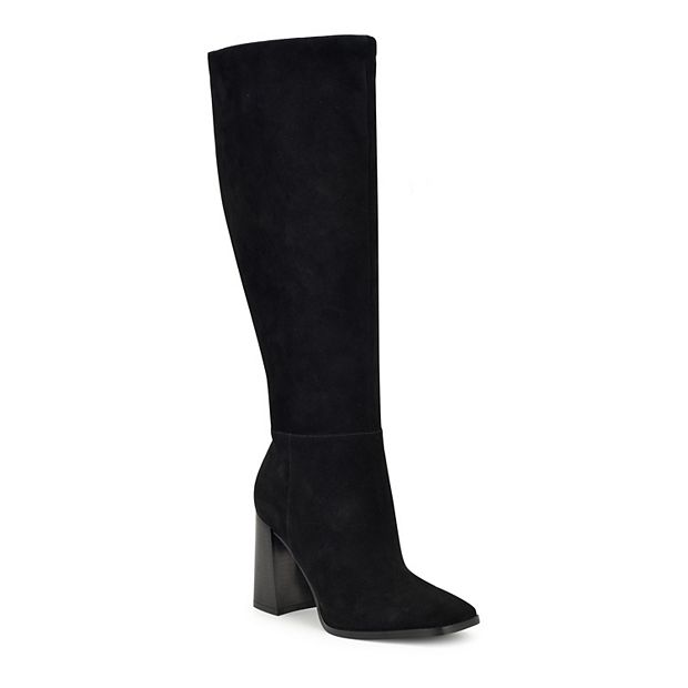 Nine west suede on sale knee high boots