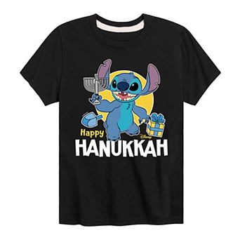 Disney's Lilo & Stitch Boys 8-20 Happy Hanukkah Graphic Tee