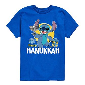 Disney's Lilo & Stitch Boys 8-20 Happy Hanukkah Graphic Tee