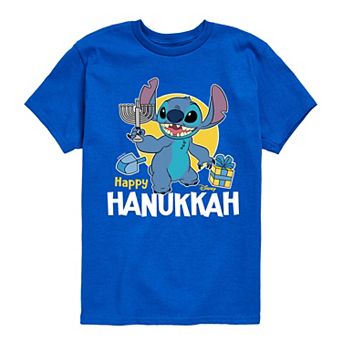 Disney's Lilo & Stitch Boys 8-20 Happy Hanukkah Graphic Tee
