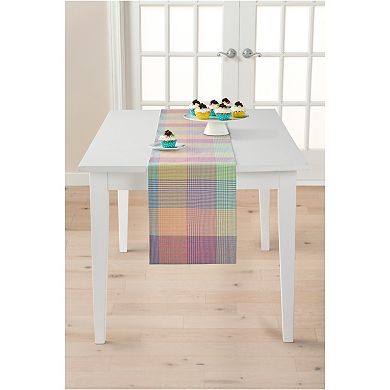 Celebrate Together™ Spring Color-Block Plaid Table Runner