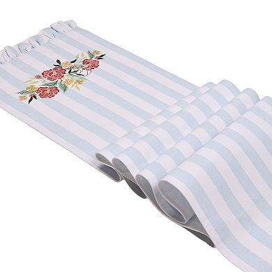 Celebrate Together™ Spring Ruffled & Striped Table Runner