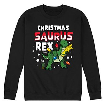 Disney / Pixar's Toy Story Rex Men's Christmas Saurus Rex Fleece Sweatshirt