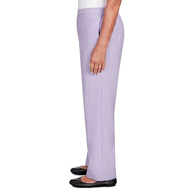 Petite Alfred Dunner Spring Flat Front Short Length Pull On Pants