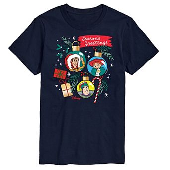 Disney / Pixar’s Toy Story 4 Big & Tall Season Greetings Ornaments Graphic Tee