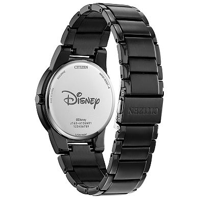 Disney 100th Anniversary Men's Eco-Drive Mickey Mouse Fiesta Black Stainless Bracelet Watch by Citizen - AU1095-57W