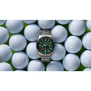 Disney's 100th Anniversary Mickey Mouse Men's Eco-Drive Golfing Stainless Bracelet Watch by Citizen - AW1595-78W