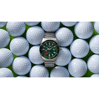 Disney's 100th Anniversary Mickey Mouse Men's Eco-Drive Golfing