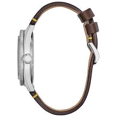 Disney's 100th Anniversary Mickey Mouse Men's Eco-Drive Vintage Leather Strap Watch by Citizen - AW1599-00W