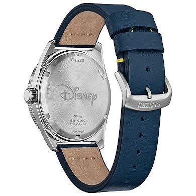 Disney's 100th Anniversary Donald Duck Men's Eco-Drive Blue Leather Strap Watch By Citizen - AW1790-05W