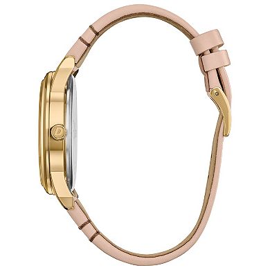 Disney's 100th Anniversary Mickey Mouse Women's Eco-Drive Shadow Tan Leather Strap Watch by Citizen - BV1132-08W