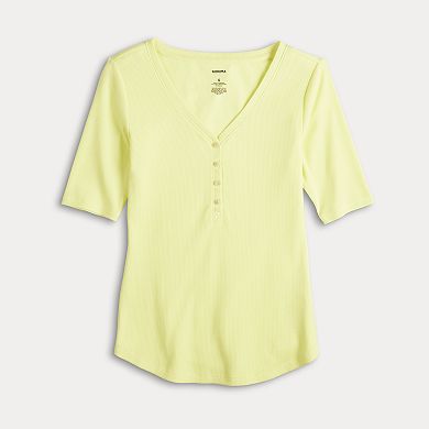 Women's Sonoma Goods For Life® Slim-Fit Henley