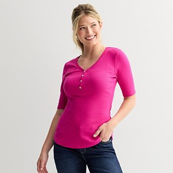 Women's Sonoma Goods For Life® Slim-Fit Henley