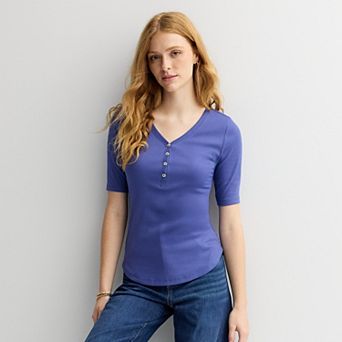 Women's Sonoma Goods For Life® Slim-Fit Henley