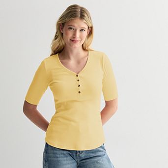 Women's Sonoma Goods For Life® Slim-Fit Henley