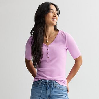 Women's Sonoma Goods For Life® Slim-Fit Henley