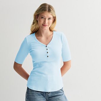 Women's Sonoma Goods For Life® Slim-Fit Henley