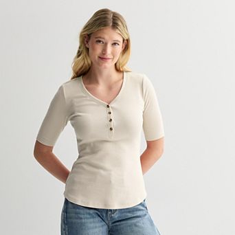 Women's Sonoma Goods For Life® Slim-Fit Henley