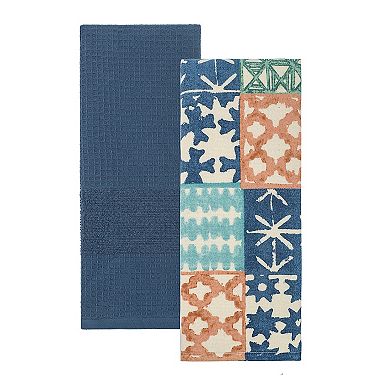 Food Network™ Watery Medallion Print 2-Pack Kitchen Towel Set