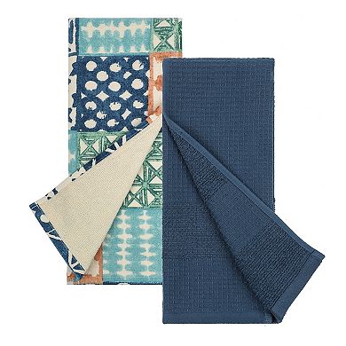Food Network™ Watery Medallion Print 2-Pack Kitchen Towel Set