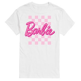 Big & Tall Barbie® Logo Checkered Graphic Tee
