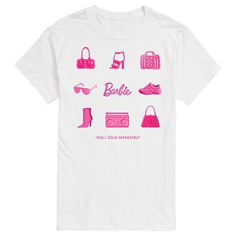 Big & Tall Barbie® Grid Doll Sold Seperately Graphic Tee