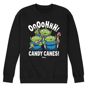 Disney / Pixar's Toy Story 4 Aliens Men's Ohh Candy Canes Fleece Sweatshirt