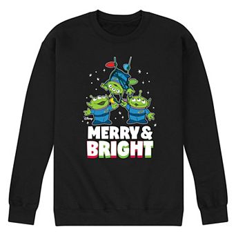 Disney / Pixar's Toy Story 4 Aliens Men's Merry And Bright Fleece Sweatshirt
