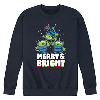 Disney / Pixar's Toy Story 4 Aliens Men's Merry And Bright Fleece Sweatshirt