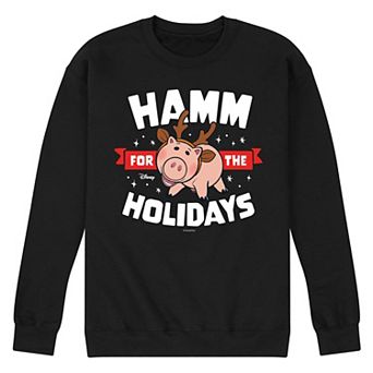 Disney / Pixar's Toy Story 4 Hamm Men's For The Holidays Fleece Sweatshirt