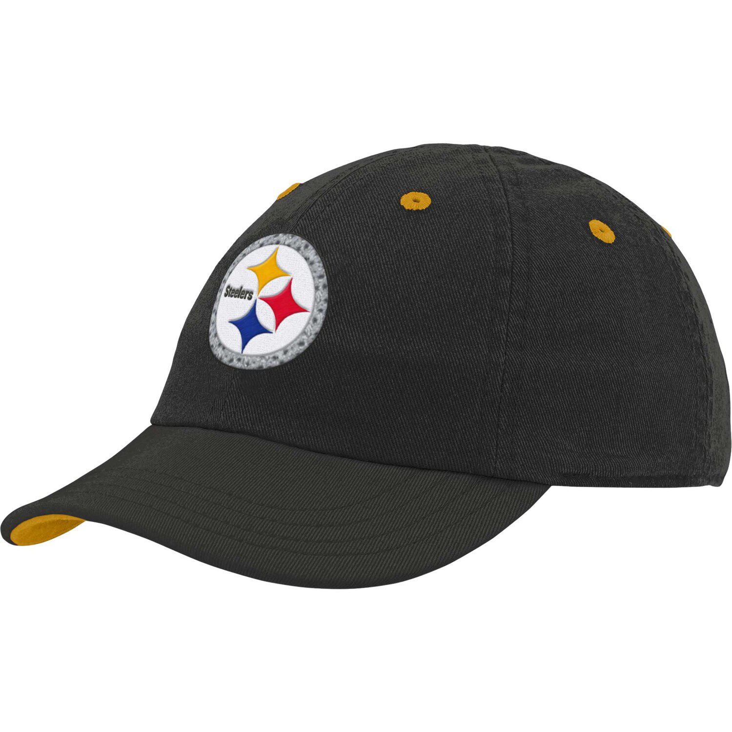 Toddler Black Pittsburgh Steelers Wordmark Ears Trooper Knit Hat