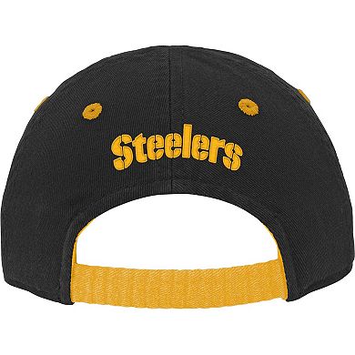 Infant Black Pittsburgh Steelers Team Slouch Flex Hat