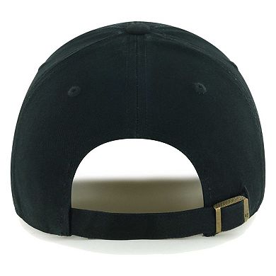 Men's '47 Black Cincinnati Bengals Vernon Clean Up Adjustable Hat