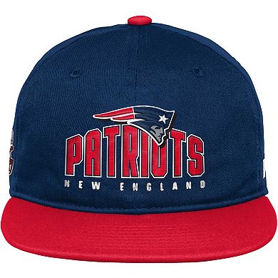Youth Navy New England Patriots Legacy Deadstock Snapback Hat
