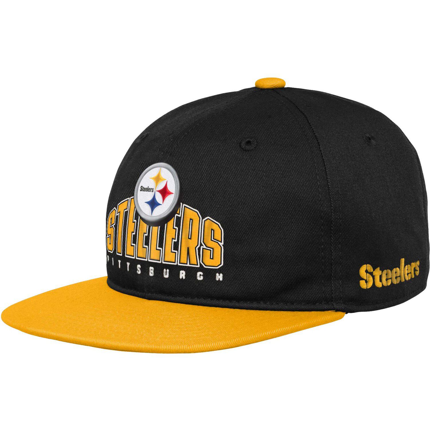 Vintage 90s Pittsburgh Steelers Snapback Hat Deadstock 