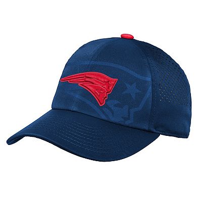 Youth Navy New England Patriots Tailgate Adjustable Hat