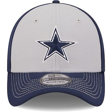 Men's New Era Gray Dallas Cowboys Main 39THIRTY Flex Hat