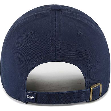 Women&#39;s &#39;47 College Navy Seattle Seahawks Sidney Clean Up Adjustable Hat