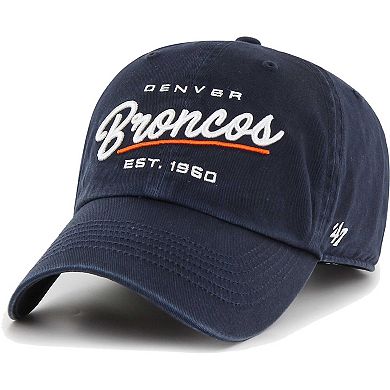 Women's '47 Navy Denver Broncos Sidney Clean Up Adjustable Hat