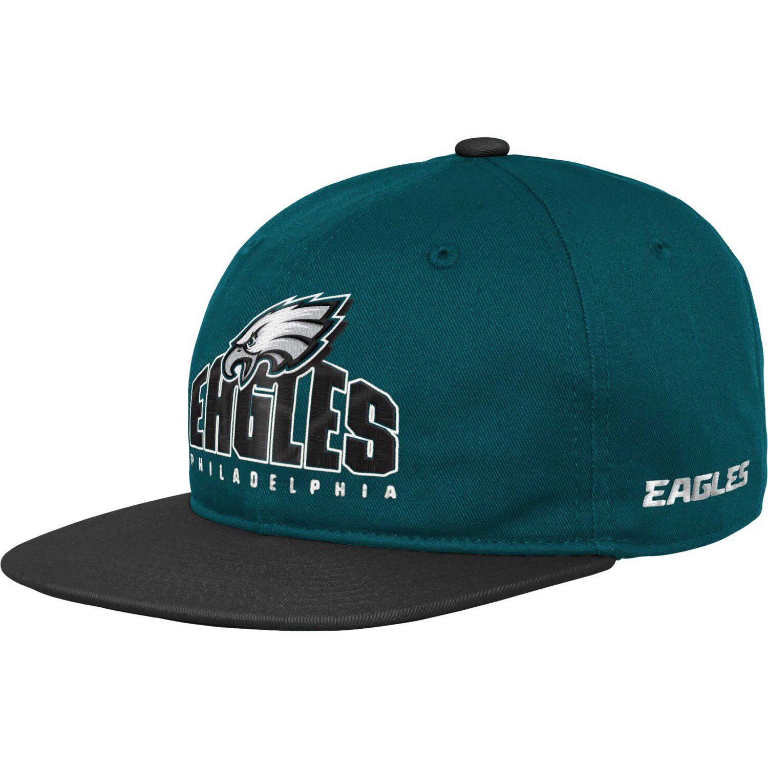 New Era Men's Midnight Green Philadelphia Eagles Script 9FIFTY Snapback Hat