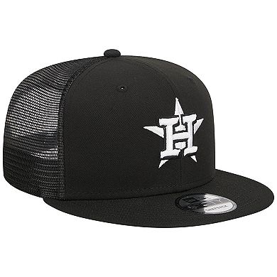Men's New Era Black Houston Astros Trucker 9FIFTY Snapback Hat