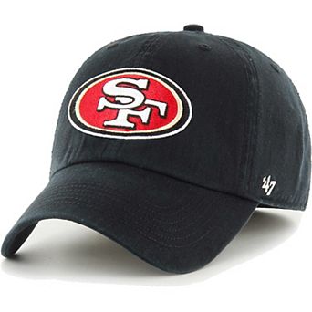 Men's '47 Black San Francisco 49ers Franchise Logo Adjustable Hat