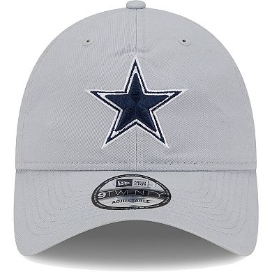 Men's New Era Gray Dallas Cowboys Main Core Classic 2.0 9TWENTY Adjustable Hat