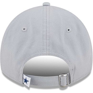 Women's New Era Gray Dallas Cowboys Main Core Classic 2.0 9TWENTY Adjustable Hat