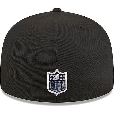 Men's New Era Black Dallas Cowboys Neon Side Patch 59FIFTY Fitted Hat