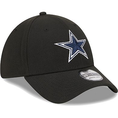 Men's New Era Black Dallas Cowboys Main 39THIRTY Flex Hat