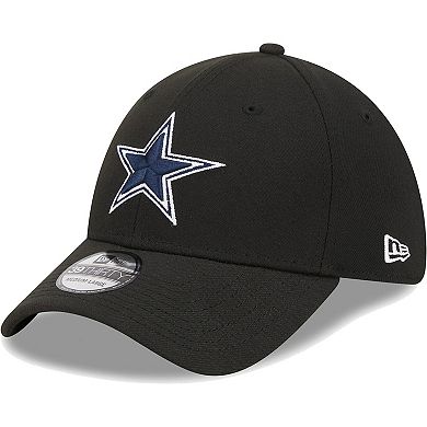 Men's New Era Black Dallas Cowboys Main 39THIRTY Flex Hat
