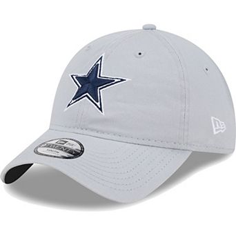 Youth New Era Gray Dallas Cowboys Main Core Classic 2.0 9TWENTY Adjustable Hat